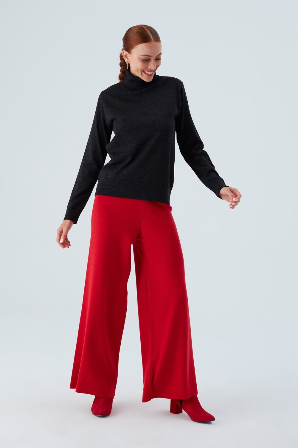 Peraluna-Valeria Pullover Boğazlı İnce Kadın Triko Kazak-Kazak & Triko-2-Milagron.com