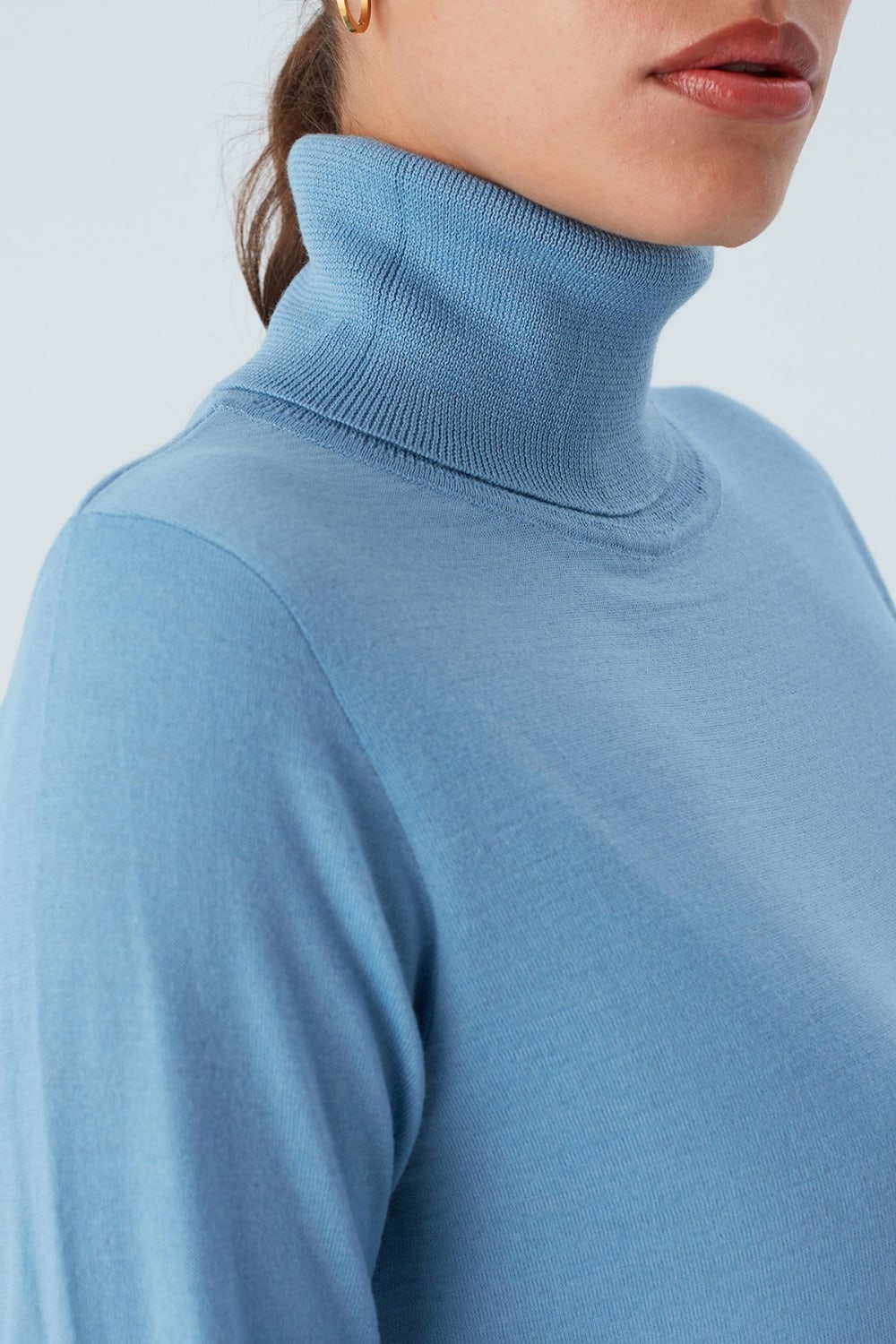 Peraluna-Valeria Pullover Boğazlı İnce Kadın Triko Kazak-Kazak & Triko-20-Milagron.com