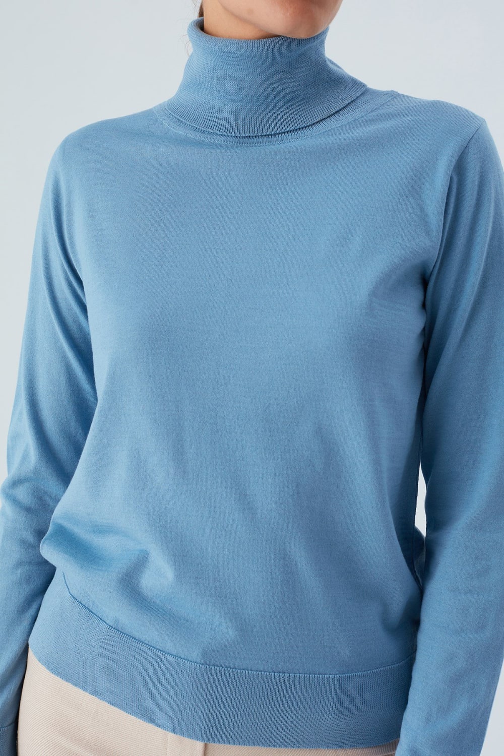 Peraluna-Valeria Pullover Boğazlı İnce Kadın Triko Kazak-Kazak & Triko-24-Milagron.com