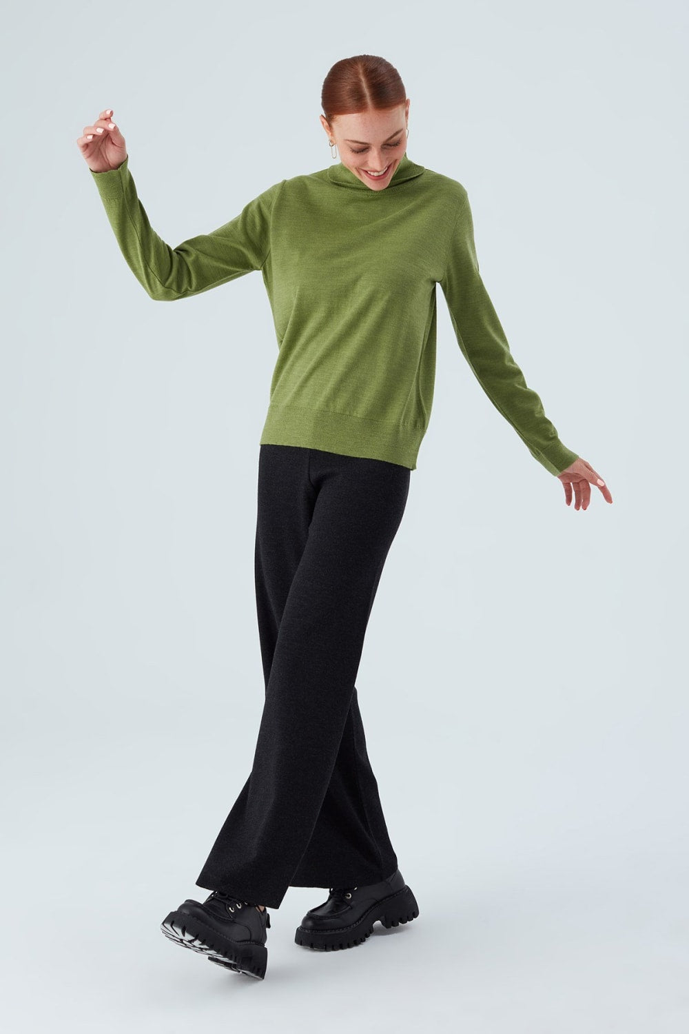 Peraluna-Valeria Pullover Boğazlı İnce Kadın Triko Kazak-Kazak & Triko-28-Milagron.com