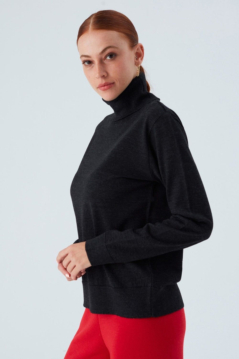 Peraluna-Valeria Pullover Boğazlı İnce Kadın Triko Kazak-Kazak & Triko-3-Milagron.com