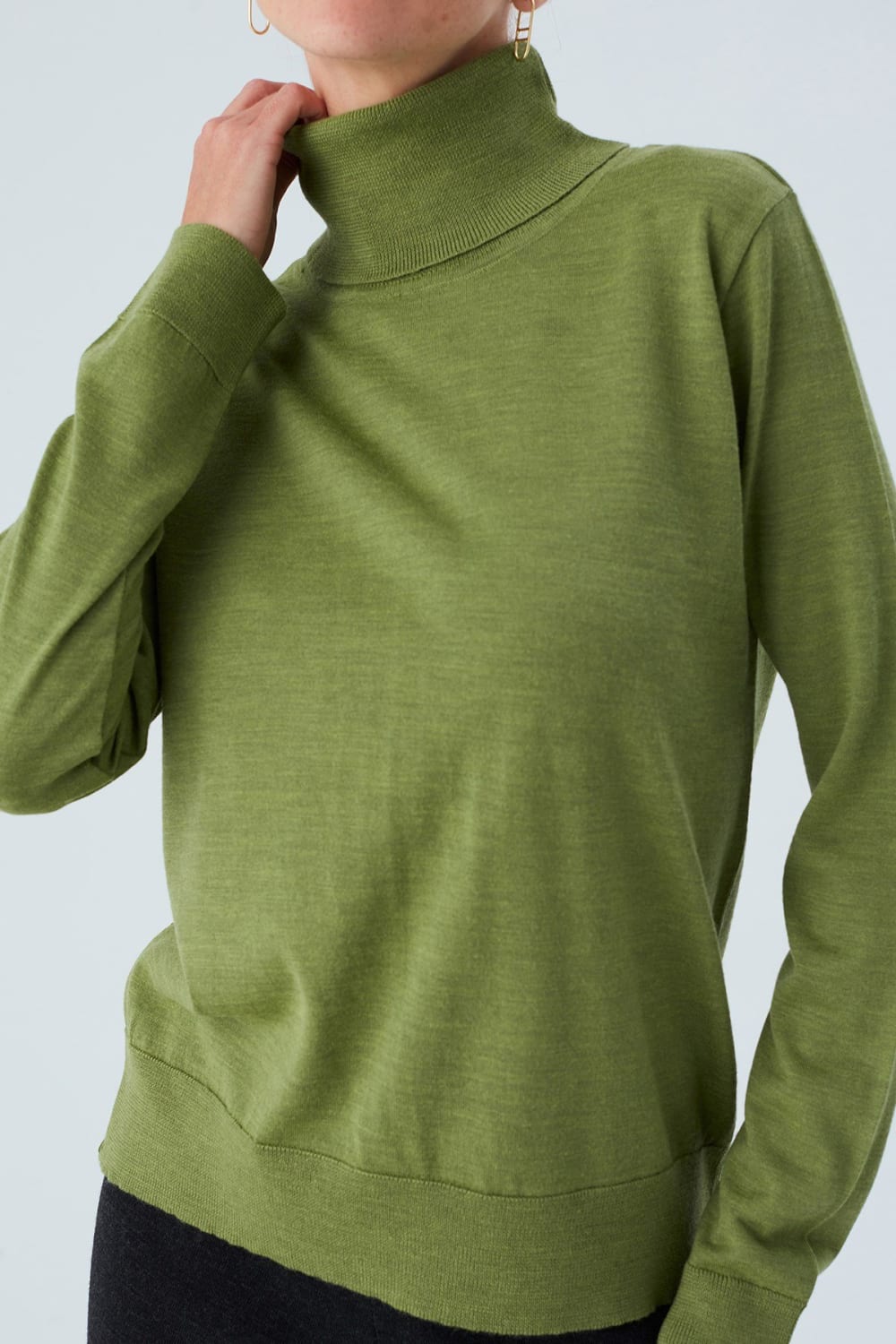 Peraluna-Valeria Pullover Boğazlı İnce Kadın Triko Kazak-Kazak & Triko-31-Milagron.com