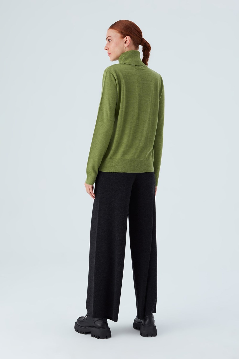 Peraluna-Valeria Pullover Boğazlı İnce Kadın Triko Kazak-Kazak & Triko-34-Milagron.com