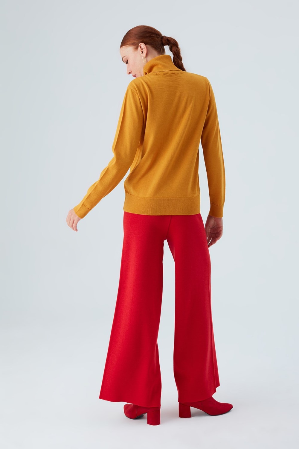 Peraluna-Valeria Pullover Boğazlı İnce Kadın Triko Kazak-Kazak & Triko-43-Milagron.com