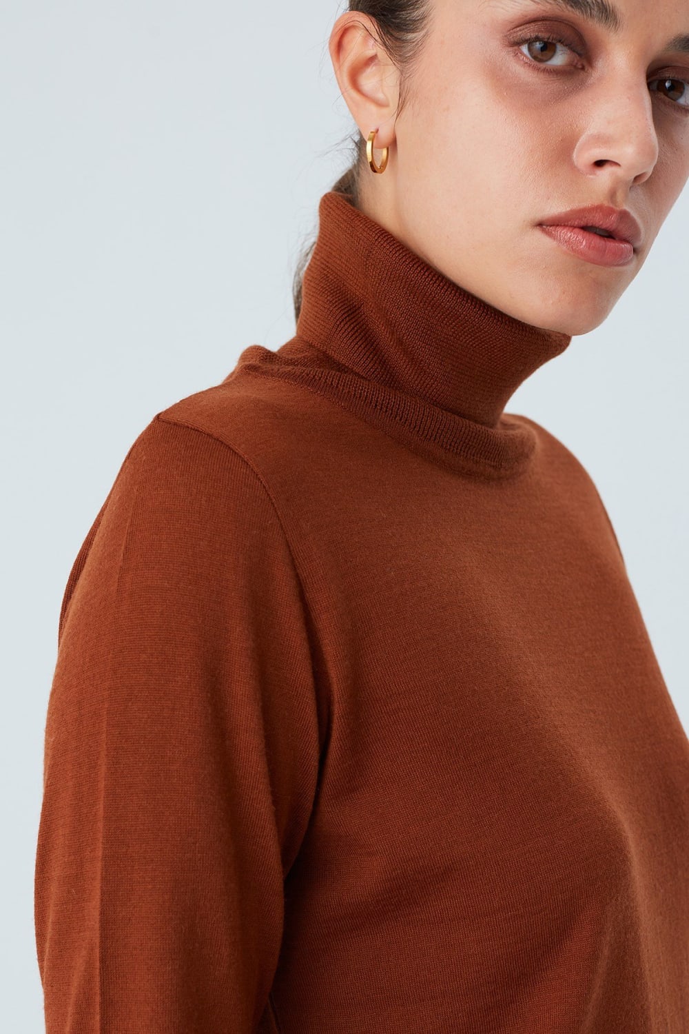 Peraluna-Valeria Pullover Boğazlı İnce Kadın Triko Kazak-Kazak & Triko-47-Milagron.com