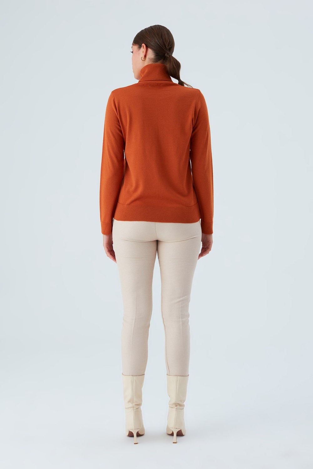 Peraluna-Valeria Pullover Boğazlı İnce Kadın Triko Kazak-Kazak & Triko-60-Milagron.com