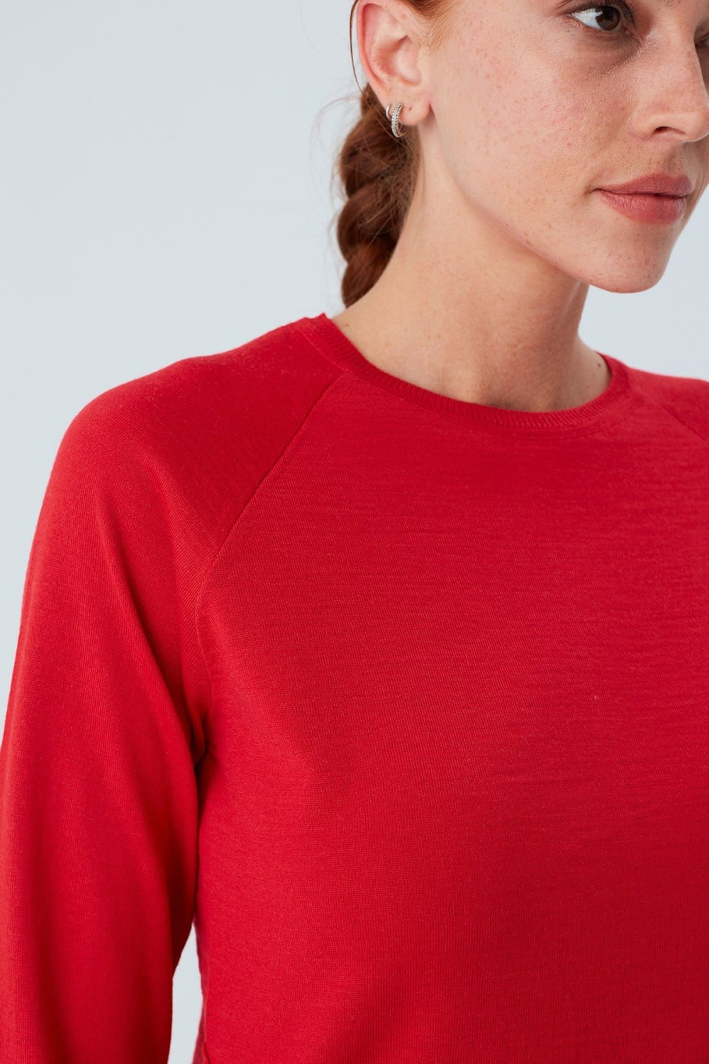 Peraluna-Vanessa Pullover Merino Yünlü Yanları Yırtmaçlı Ince Kadın Triko Kazak-Kazak & Triko-11-Milagron.com