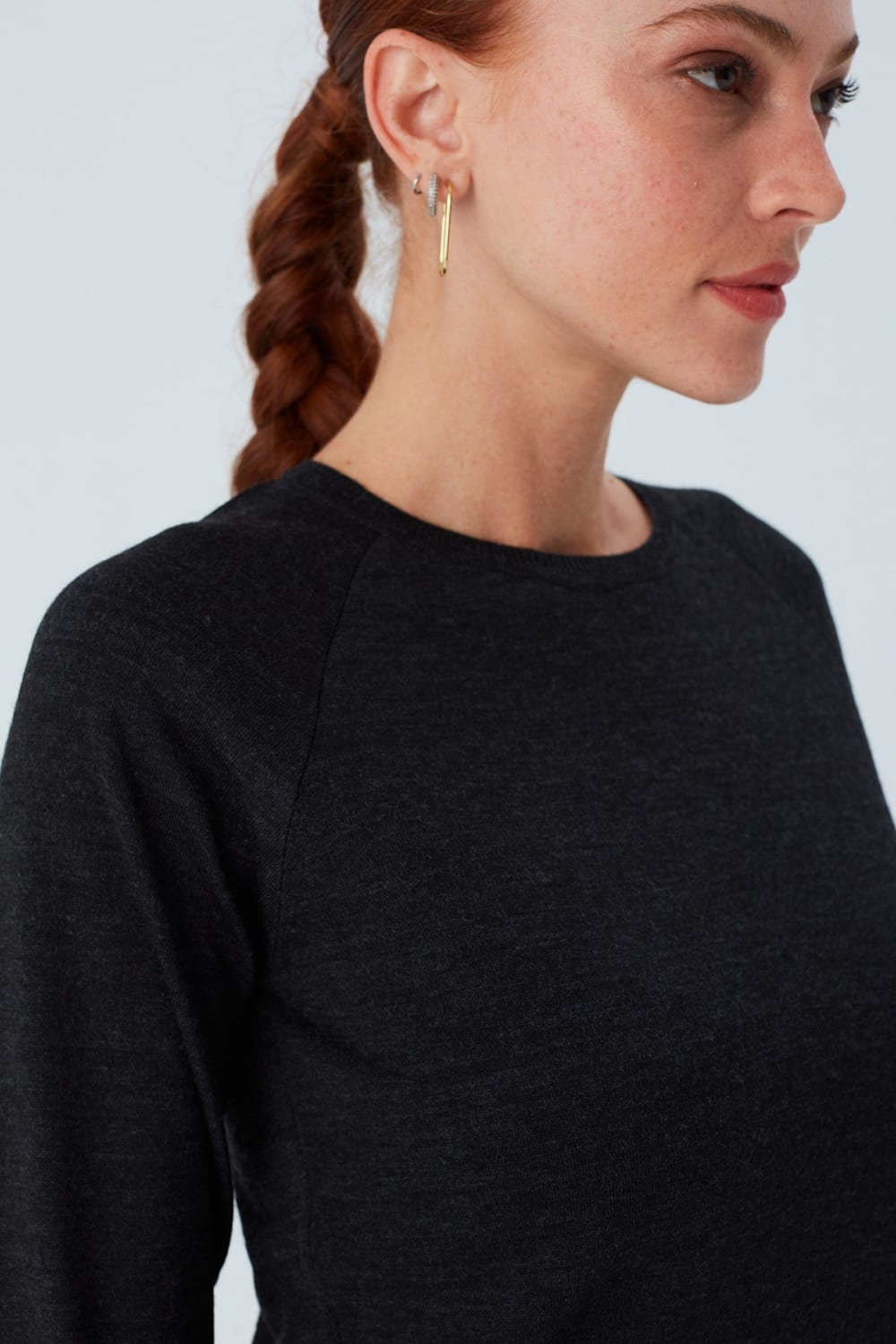 Peraluna-Vanessa Pullover Merino Yünlü Yanları Yırtmaçlı Ince Kadın Triko Kazak-Kazak & Triko-18-Milagron.com