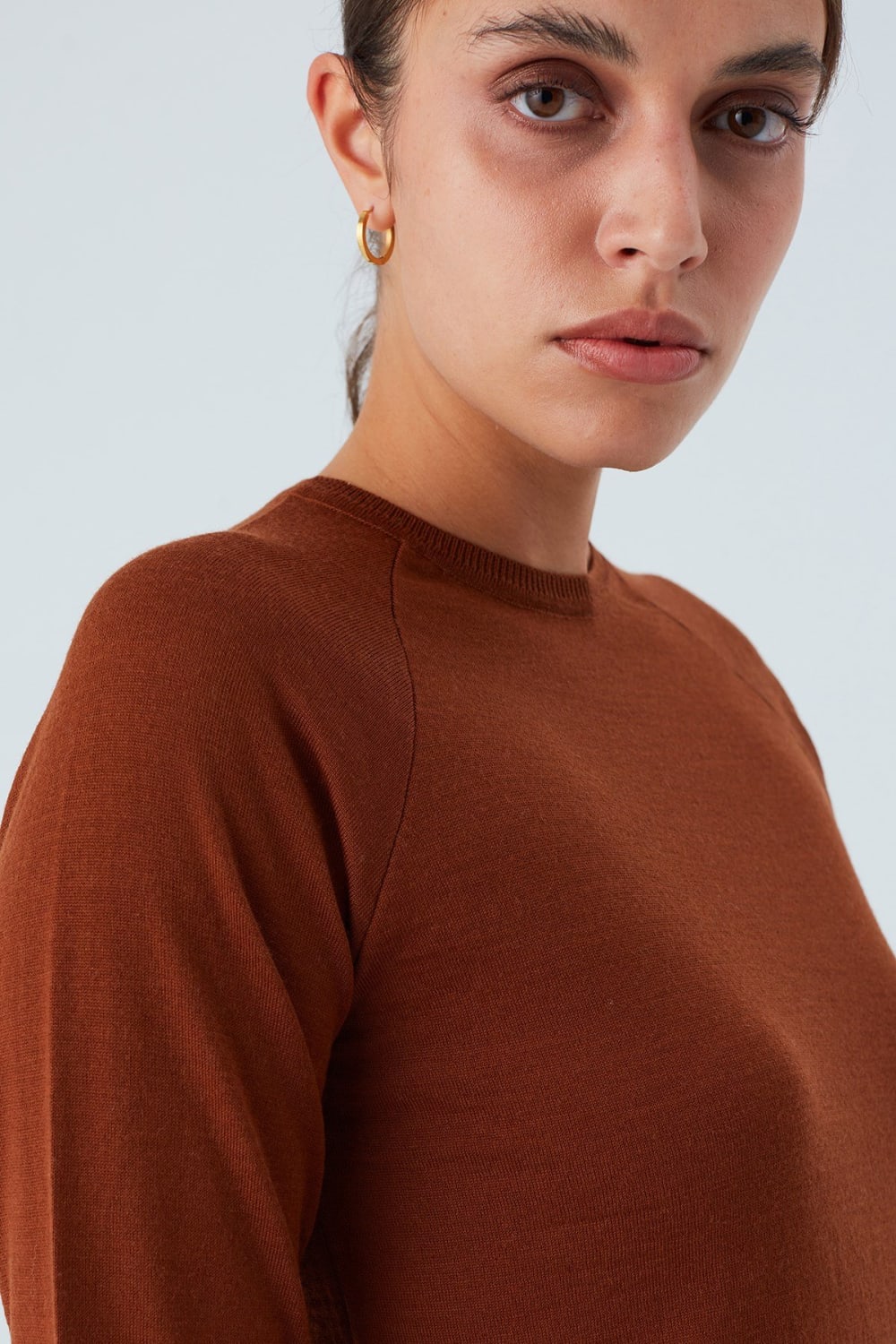 Peraluna-Vanessa Pullover Merino Yünlü Yanları Yırtmaçlı Ince Kadın Triko Kazak-Kazak & Triko-36-Milagron.com