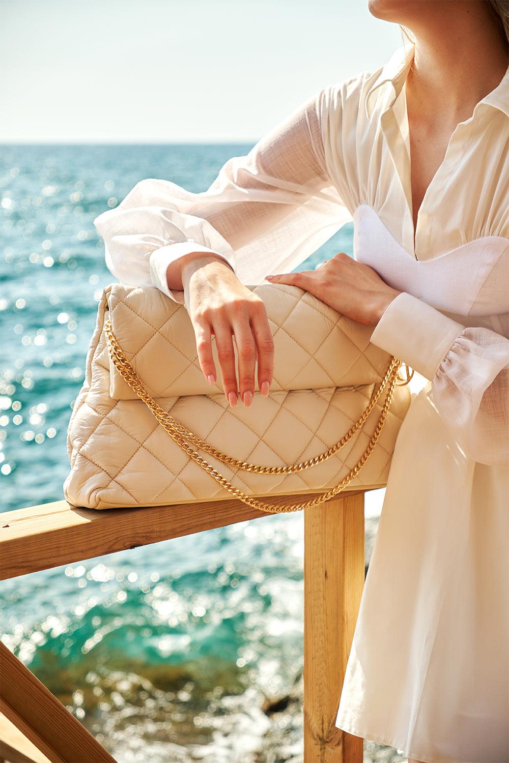 Petra Petrova-Bej Büyük Kapitone Çanta-Çanta Aksesuarları-1-Milagron.com