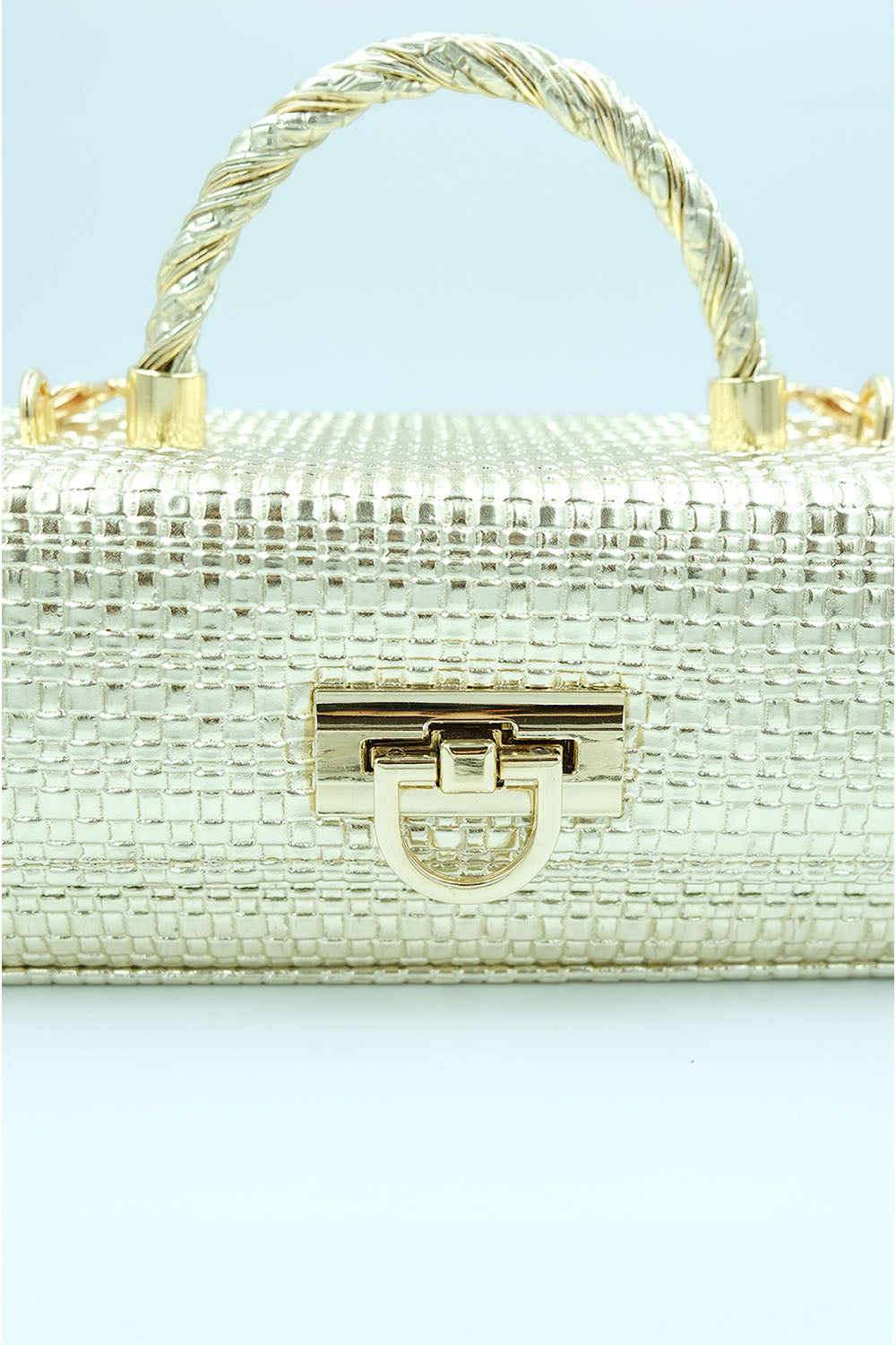 Petra Petrova-Gold Kutu Çanta-El Çantası-3-Milagron.com