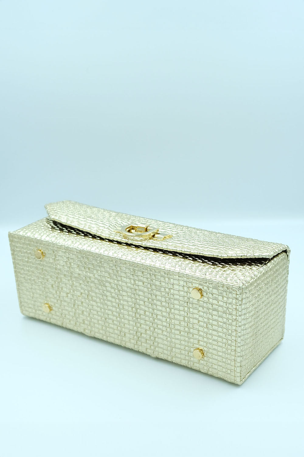 Petra Petrova-Gold Kutu Çanta-El Çantası-5-Milagron.com