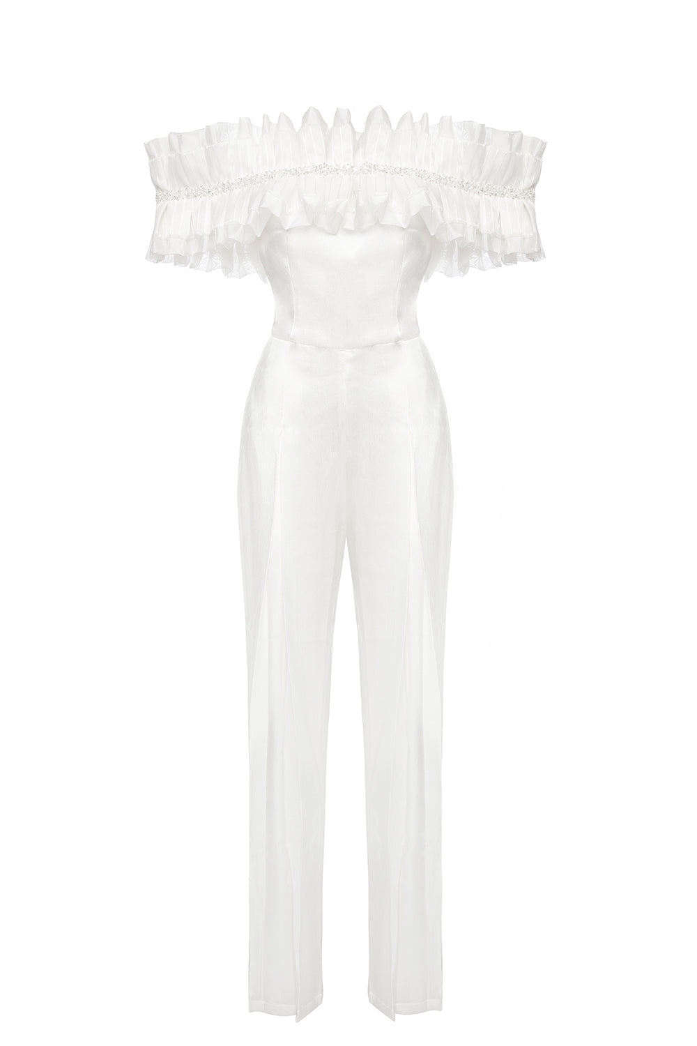 Petra Petrova-İvy Beyaz Fırfırlı Tulum-Tulum-6-Milagron.com