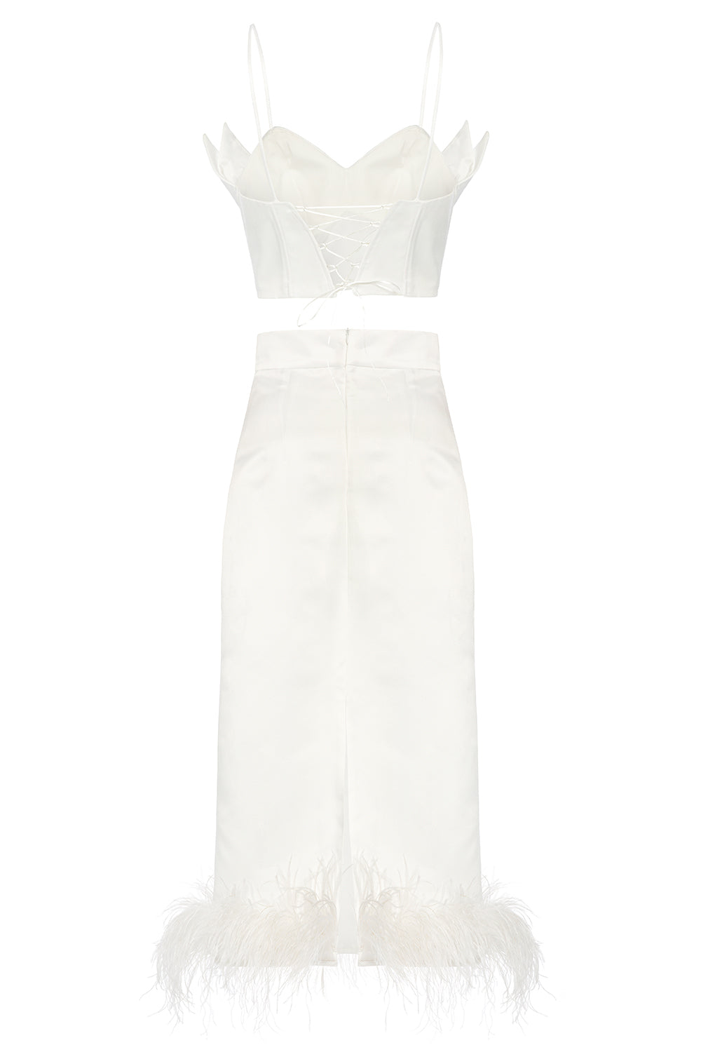 Petra Petrova-Saten Büstiyer Ve Otrişli Etek Takımı Vera 2-Elbise-7-Milagron.com