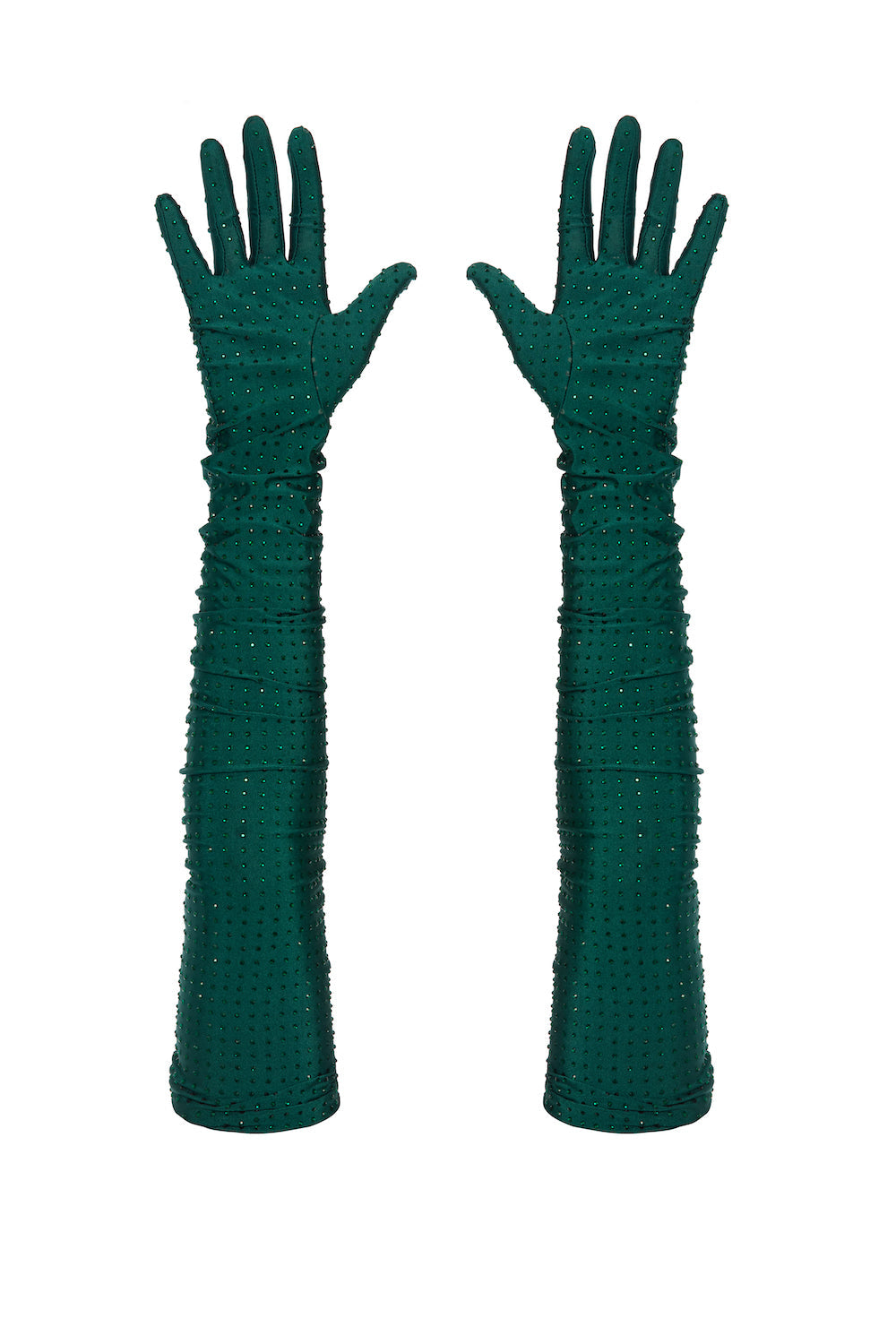 Zümrüt Yeşili Uzun Eldiven - 1