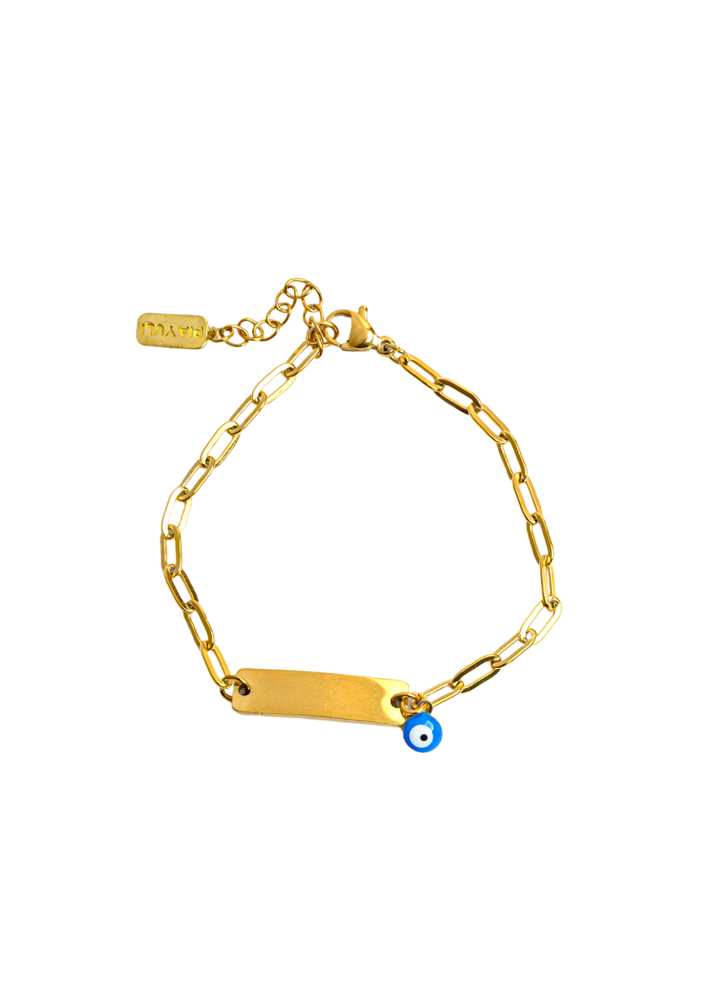 Pia Yuli-Dikdörtgen Bebek Künye-Bileklik-2-Milagron.com