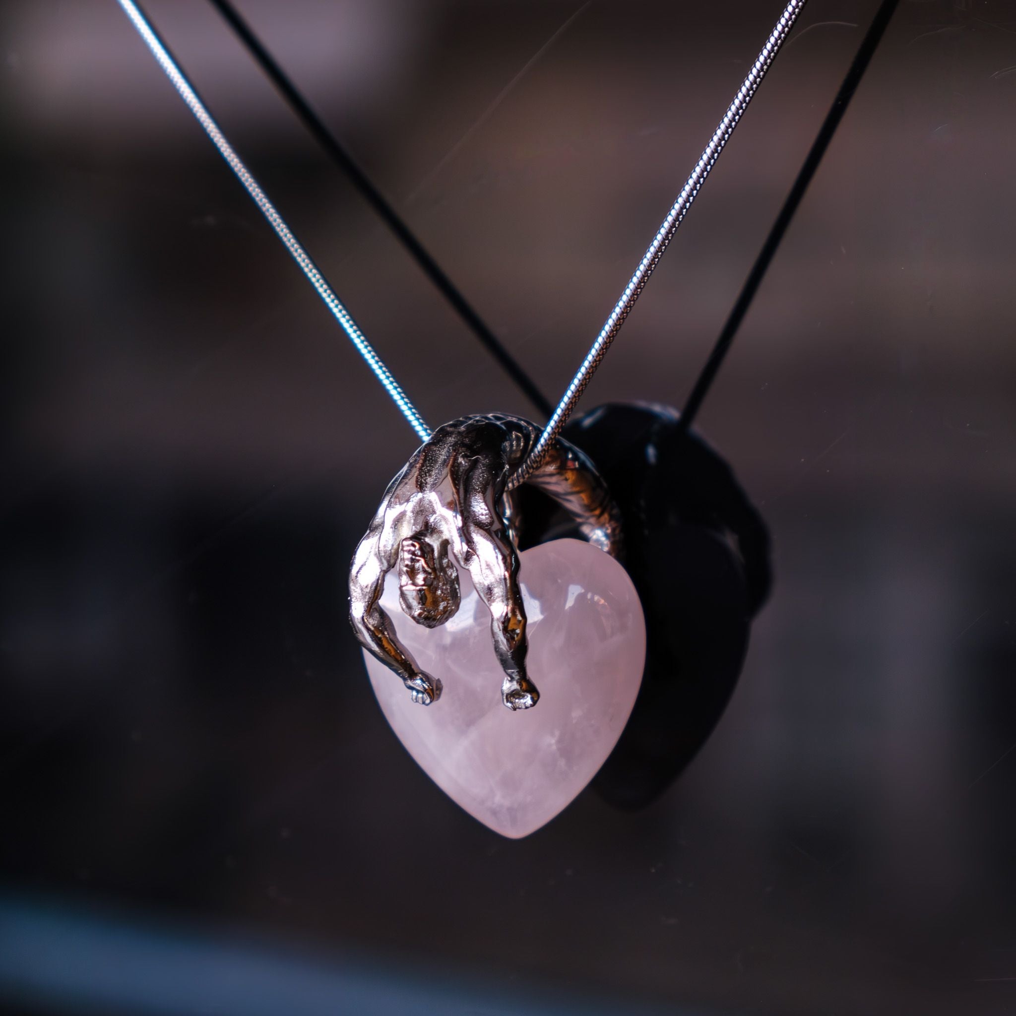 Pia Yuli-Pembe Kuvars Lover Kolye-Kolye-3-Milagron.com