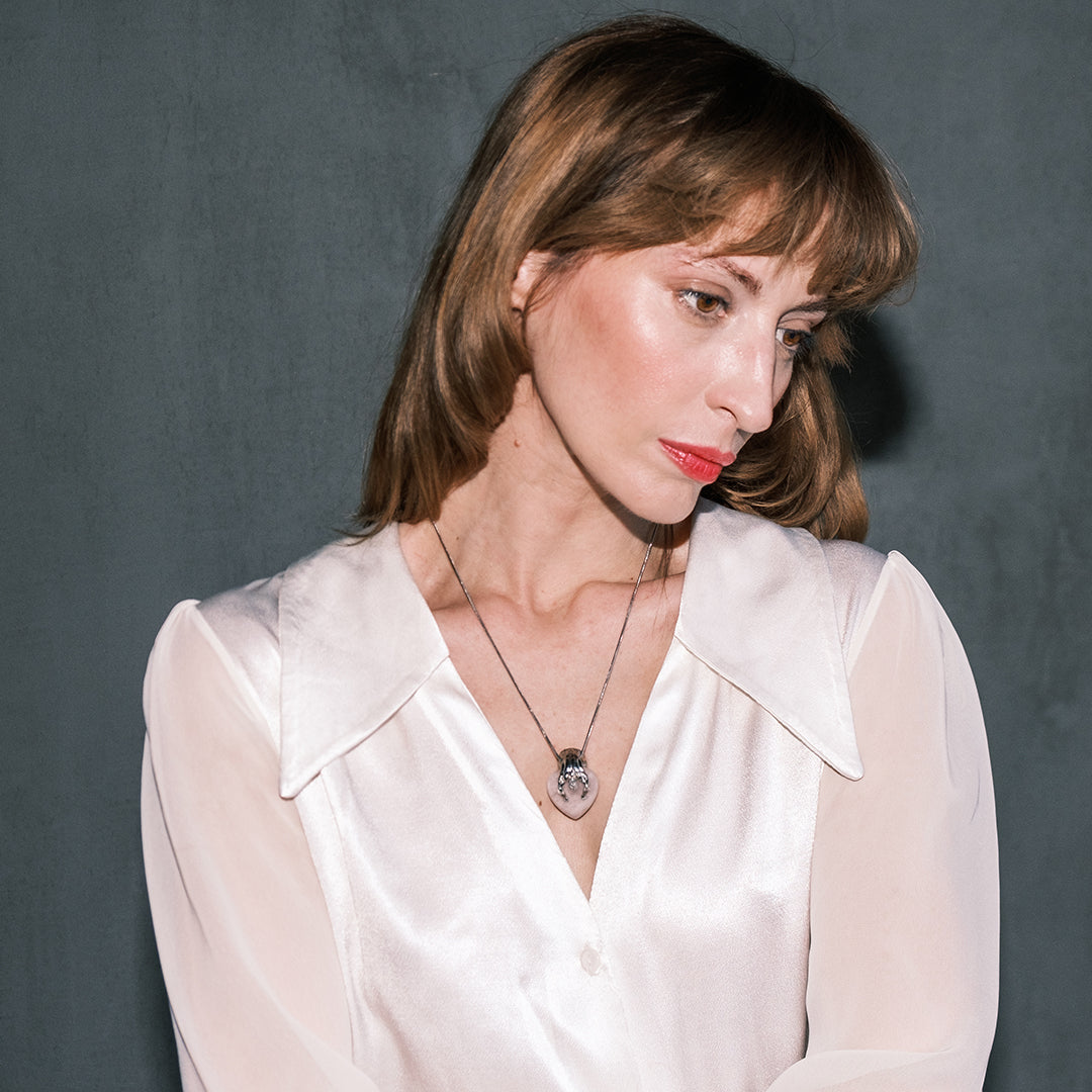 Pia Yuli-Pembe Kuvars Lover Kolye-Kolye-5-Milagron.com