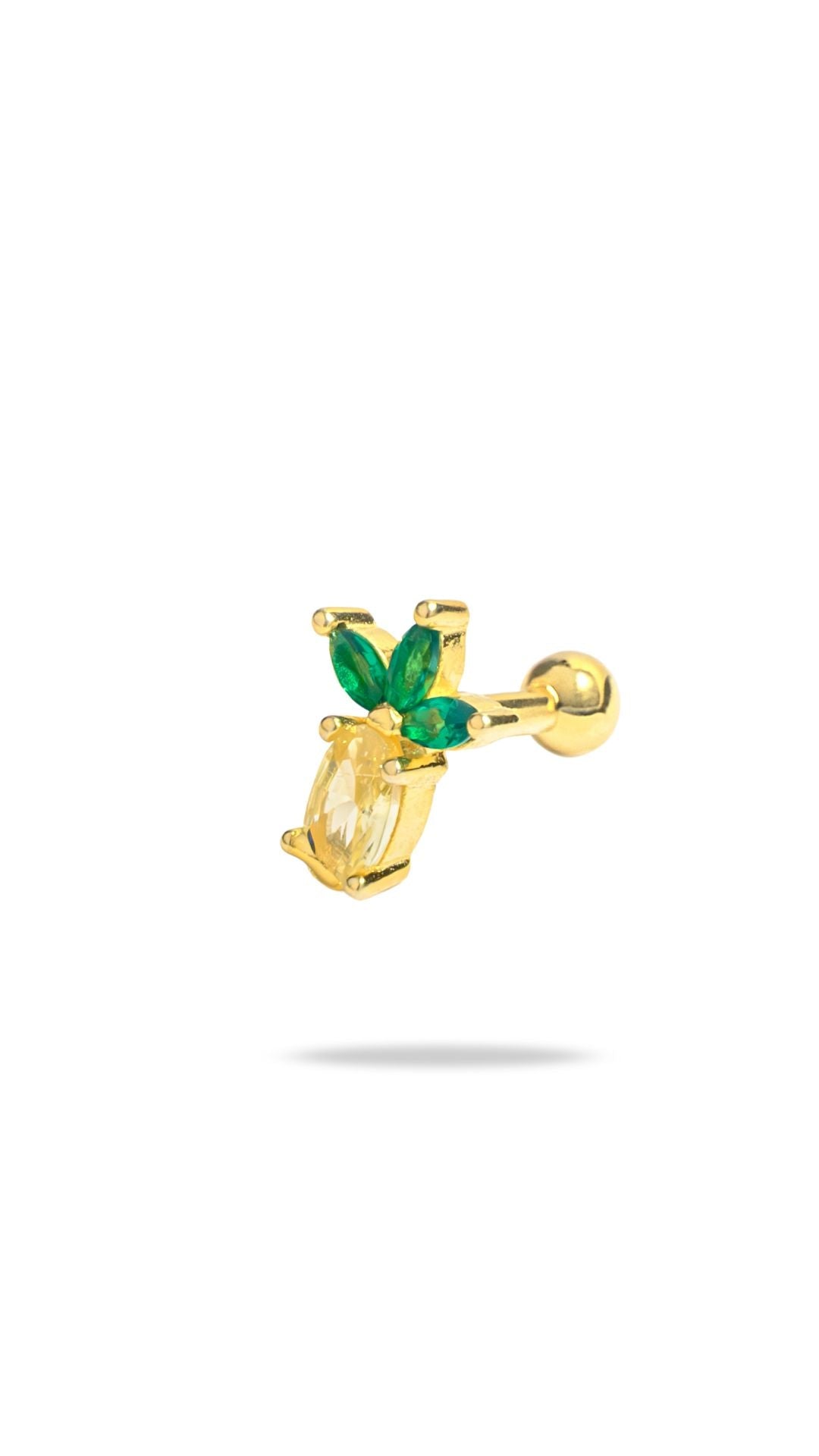 Pia Yuli-Pineapple Piercing-Küpe-2-Milagron.com