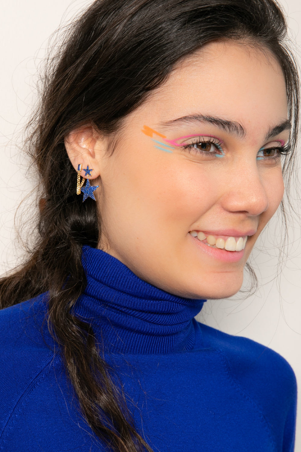 Pia&Co-Cadea Baget Taşlı Zincir Küpe-Küpe-2-Milagron.com