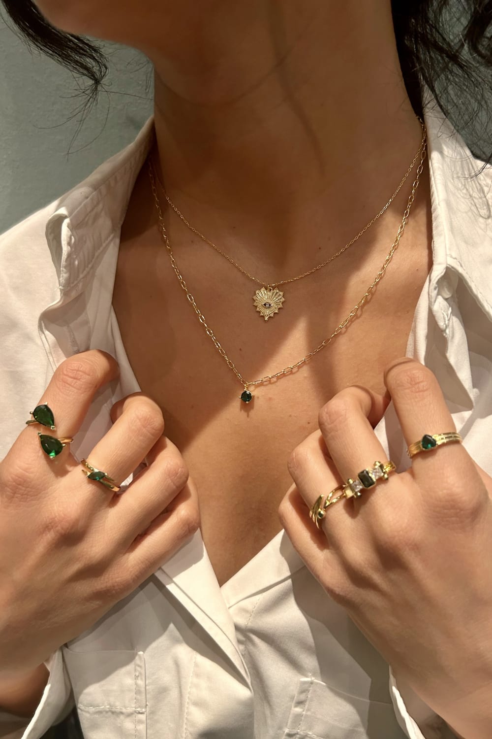 Pia&Co-Drop Damla Taşlı Gümüş Yüzük-Yüzük-4-Milagron.com