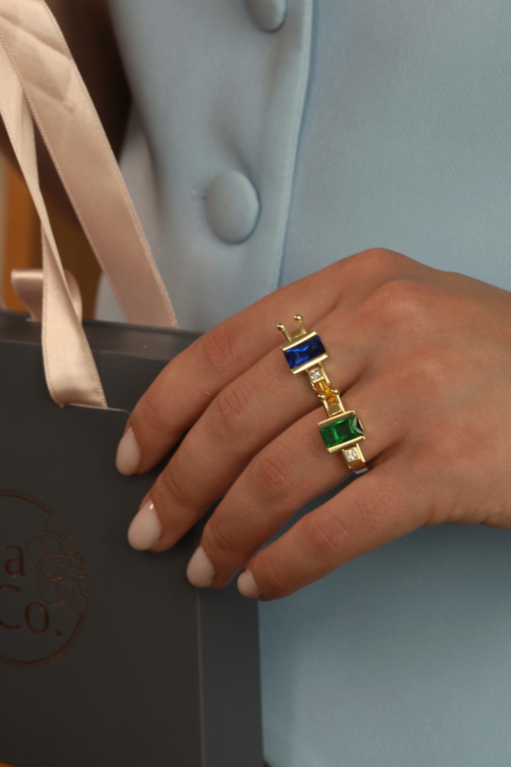 Pia&Co-Ecke Taşlı Yüzük-Yüzük-2-Milagron.com