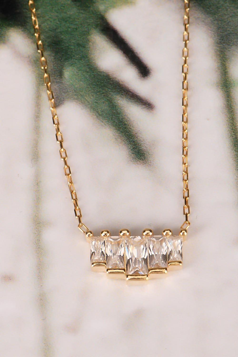 Pia&Co-Gemma Baget Taşlı Kolye-Kolye-2-Milagron.com