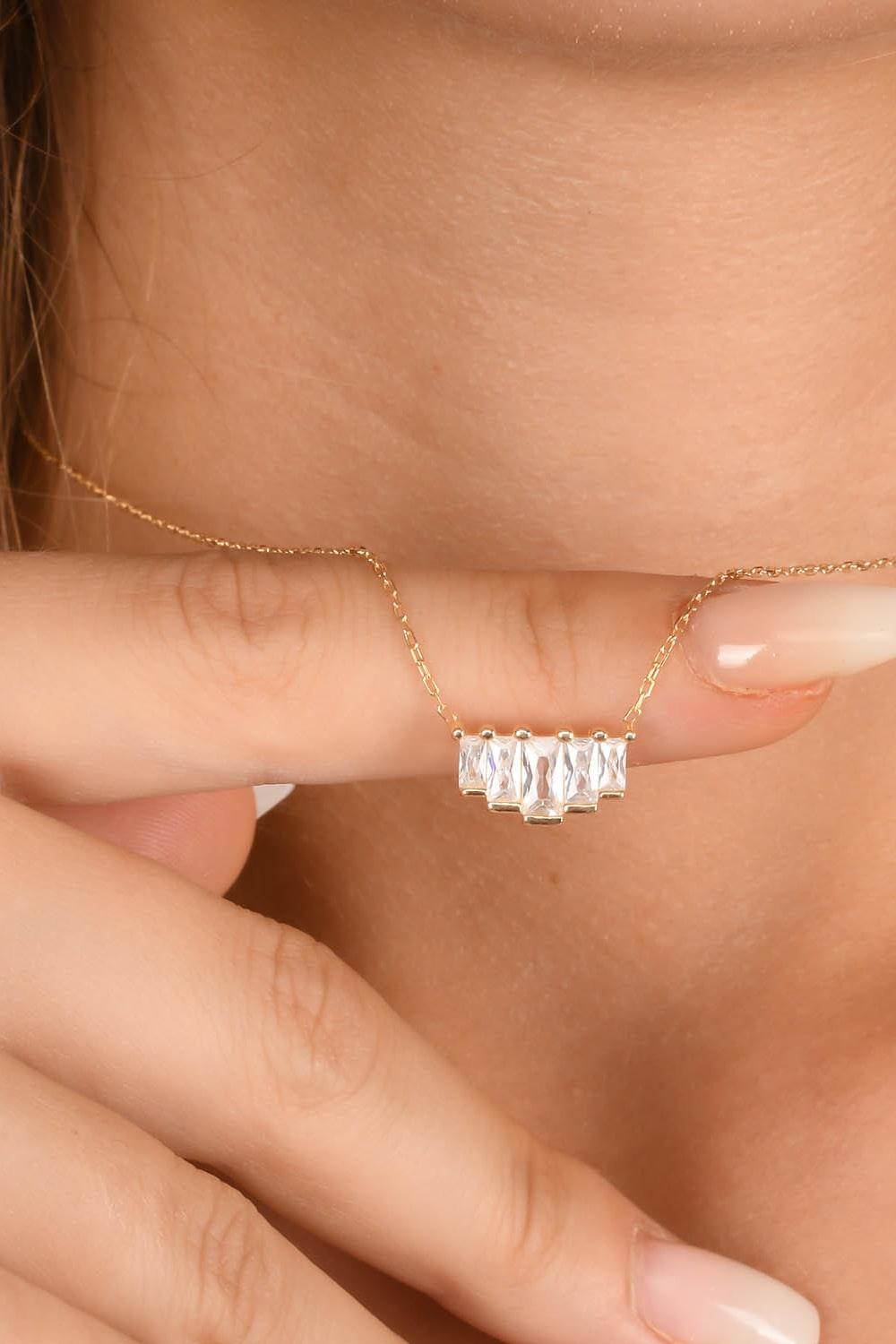 Pia&Co-Gemma Baget Taşlı Kolye-Kolye-3-Milagron.com