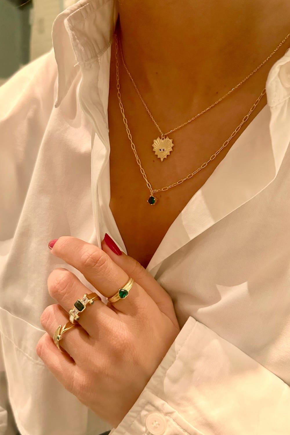 Pia&Co-Meıle Taşlı Gümüş Yüzük-Yüzük-3-Milagron.com