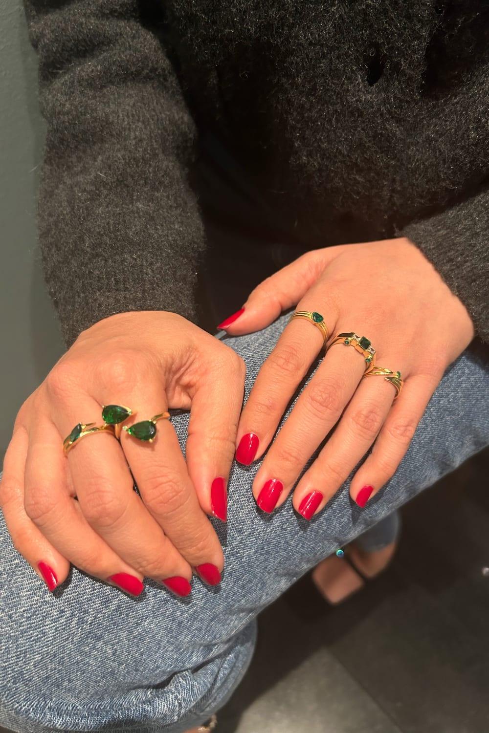 Pia&Co-Meıle Taşlı Gümüş Yüzük-Yüzük-4-Milagron.com