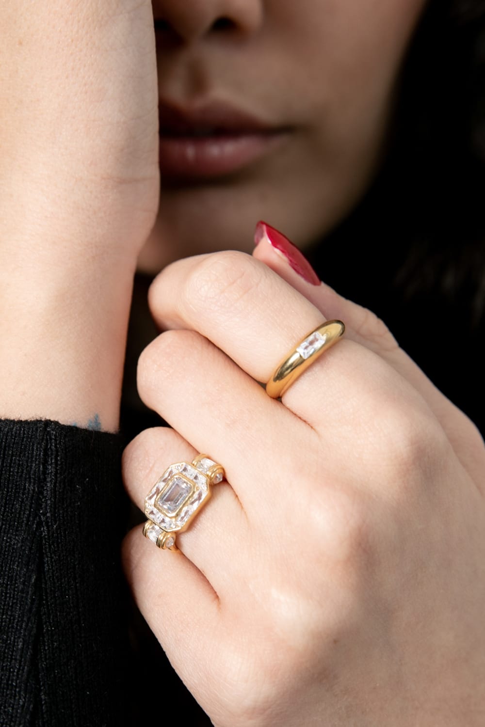 Pia&Co-Pera Taşlı Gümüş Yüzük-Yüzük-3-Milagron.com