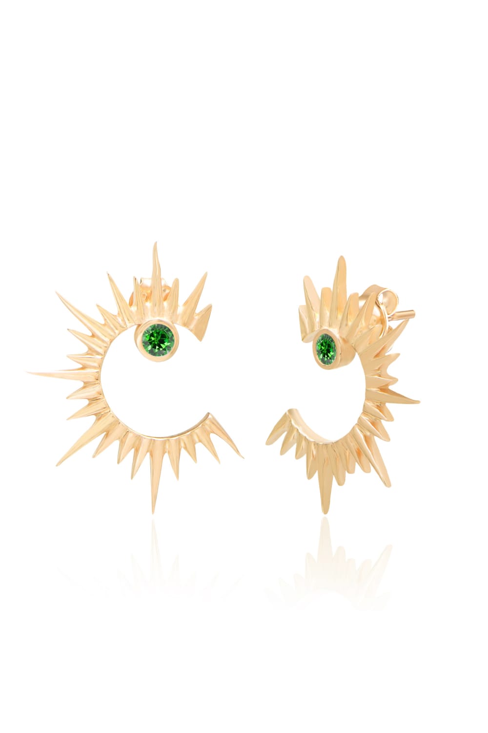 Pia&Co-Solar Taşlı Gümüş Güneş Küpe-Küpe-1-Milagron.com