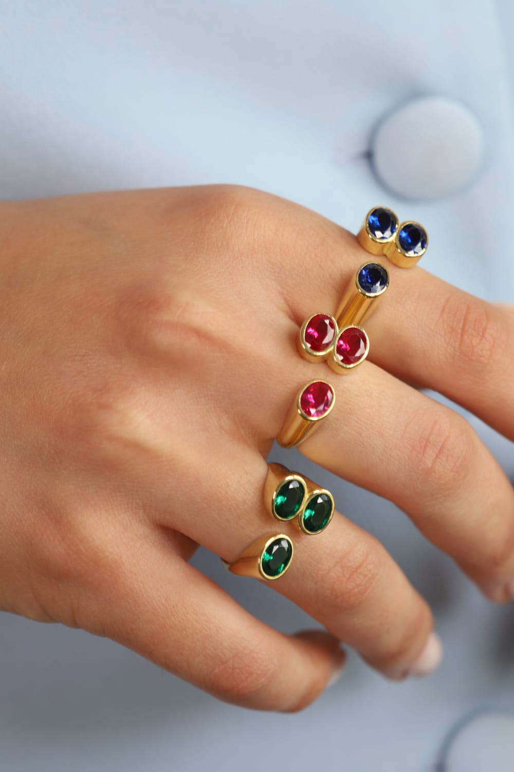 Pia&Co-Tulo Taşlı Ayarlanabilir Yüzük-Yüzük-1-Milagron.com