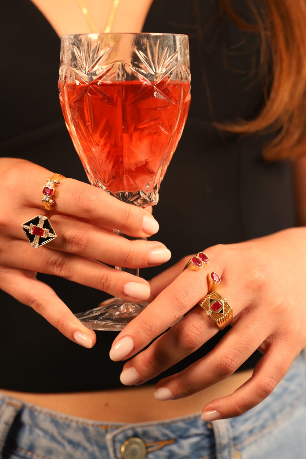 Pia&Co-Tulo Taşlı Ayarlanabilir Yüzük-Yüzük-3-Milagron.com