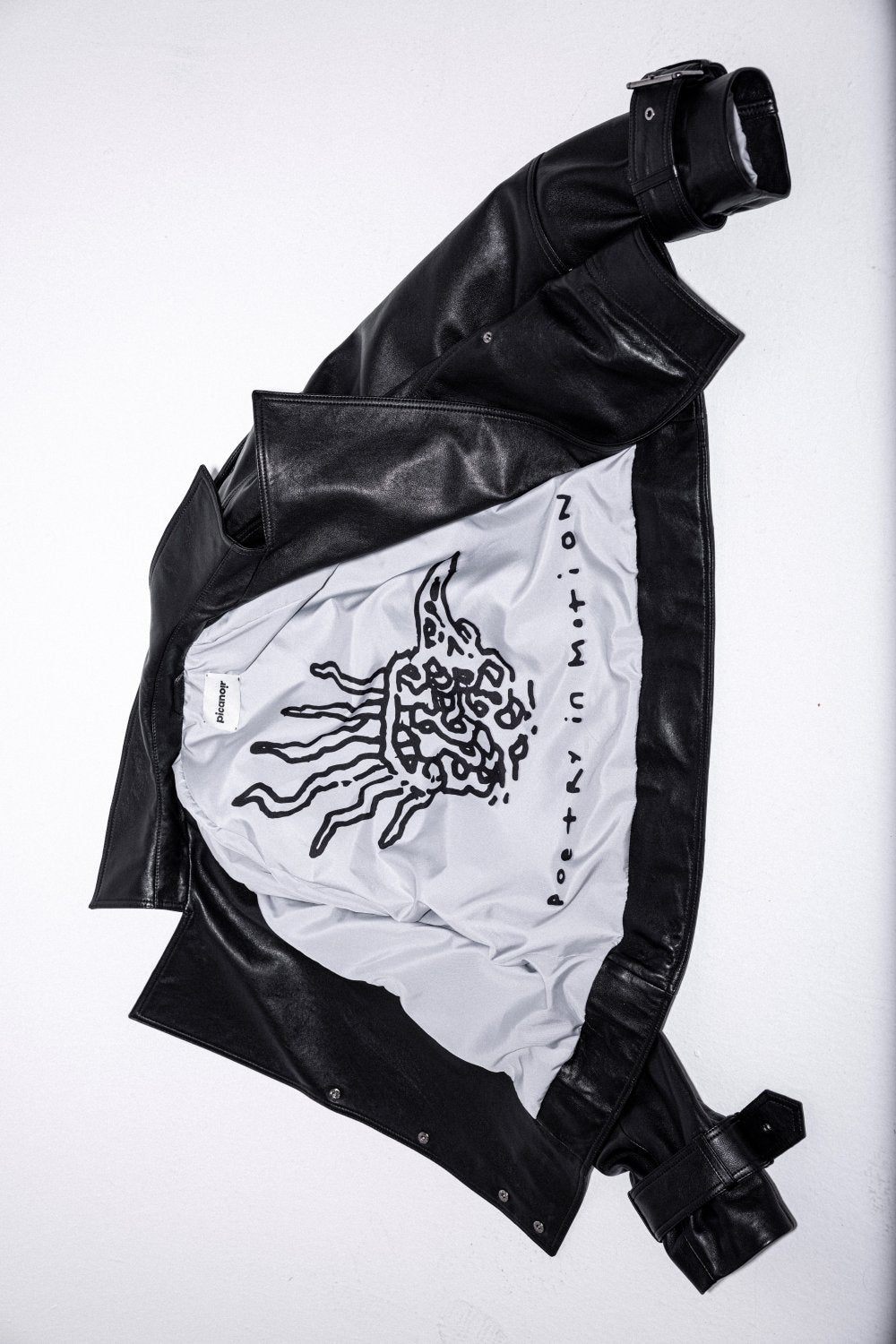 Pica Noir-Arkhe Biker Deri Ceket-Deri Mont-5-Milagron.com