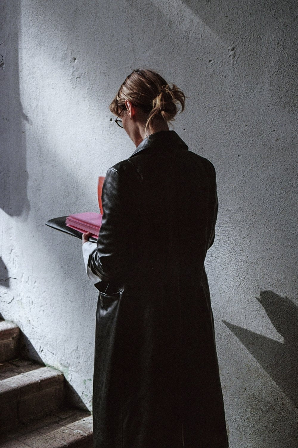 Pica Noir-Luz Deri Trençkot-Deri Mont-3-Milagron.com