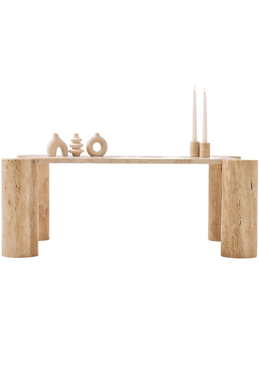 Pietra Collection-Rettangolo Traverten Orta Sehpa-Sehpa-1-Milagron.com