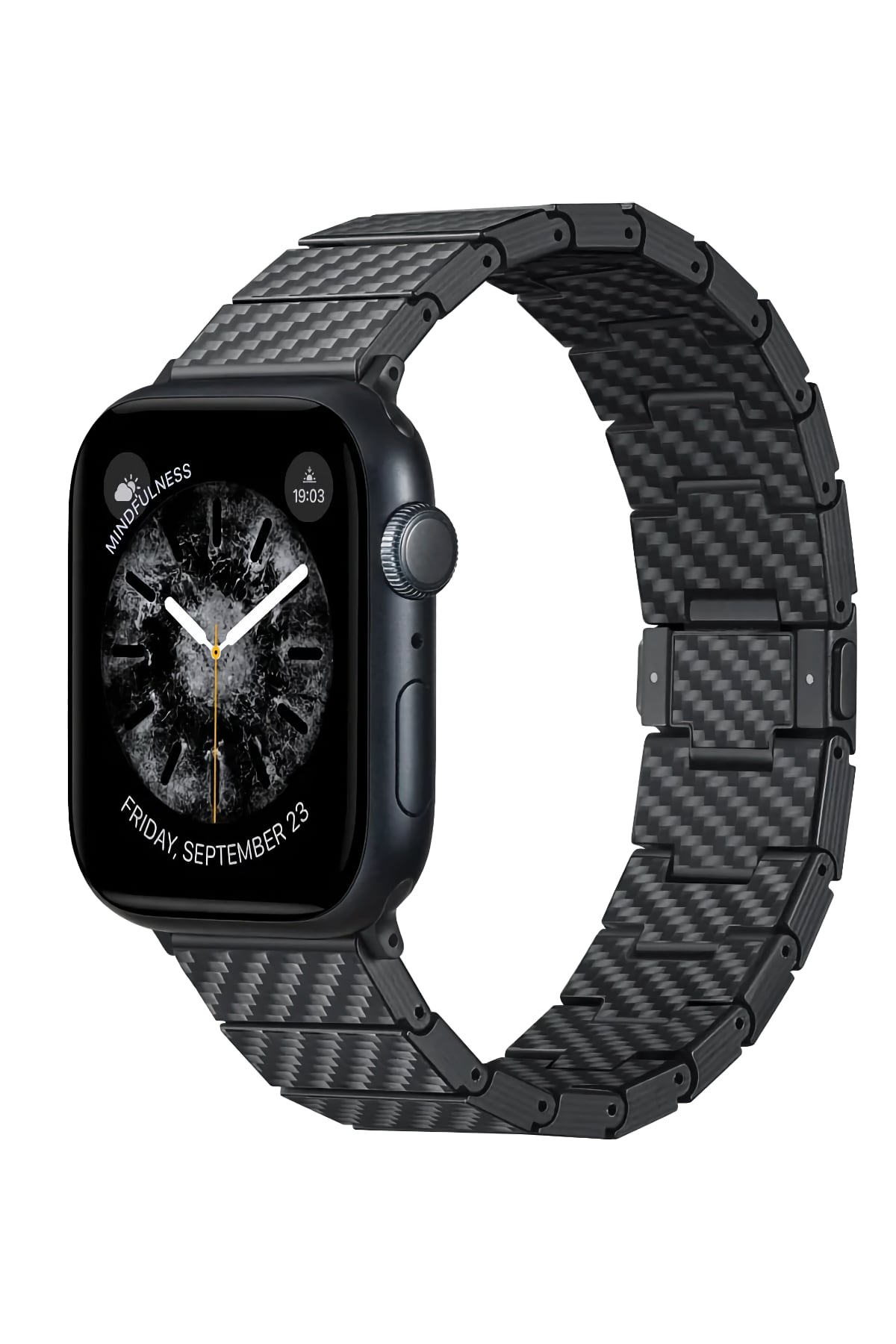 Apple Watch / Ultra Uyumlu Karbon Fiber Kordon Modern