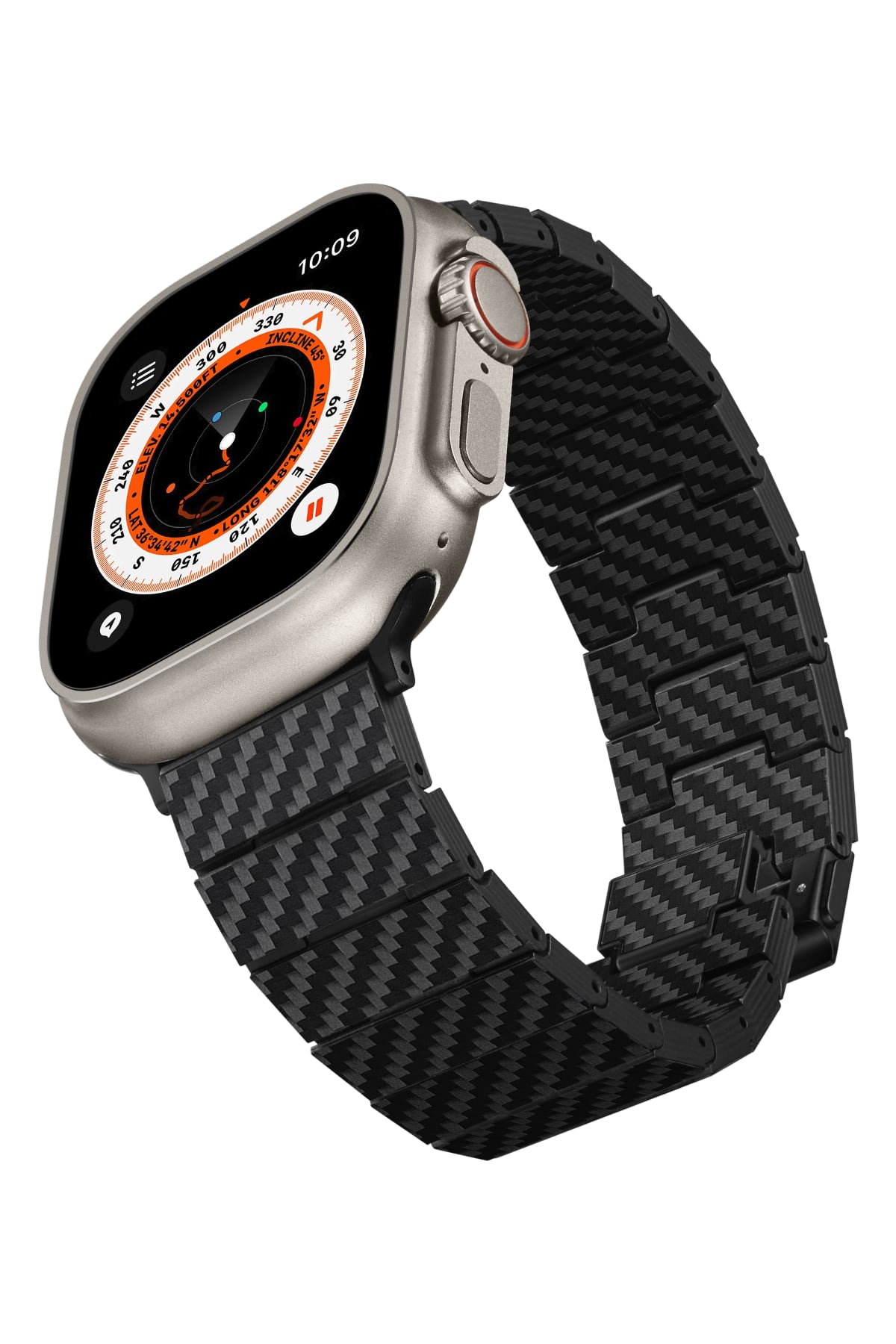Apple Watch / Ultra Uyumlu Karbon Fiber Kordon Modern