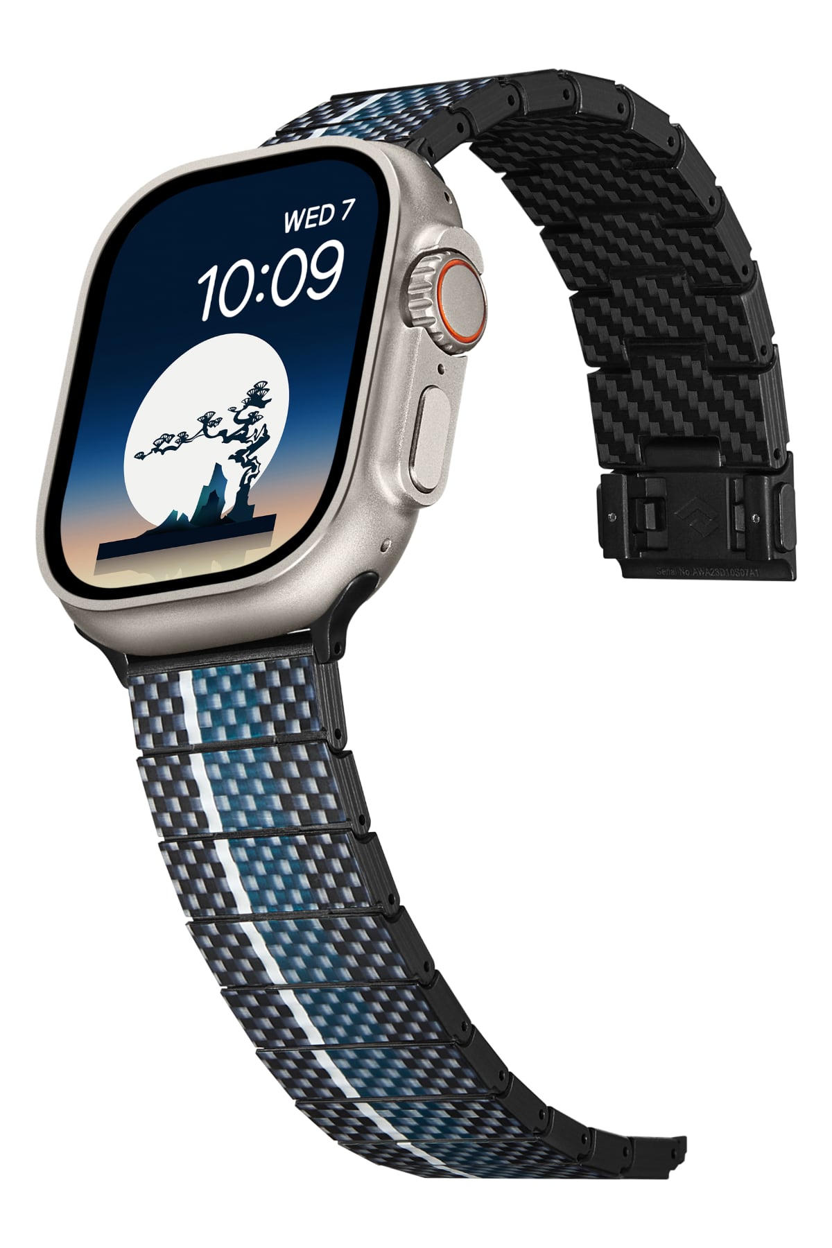 Apple Watch / Ultra Uyumlu Karbon Fiber Kordon Moon