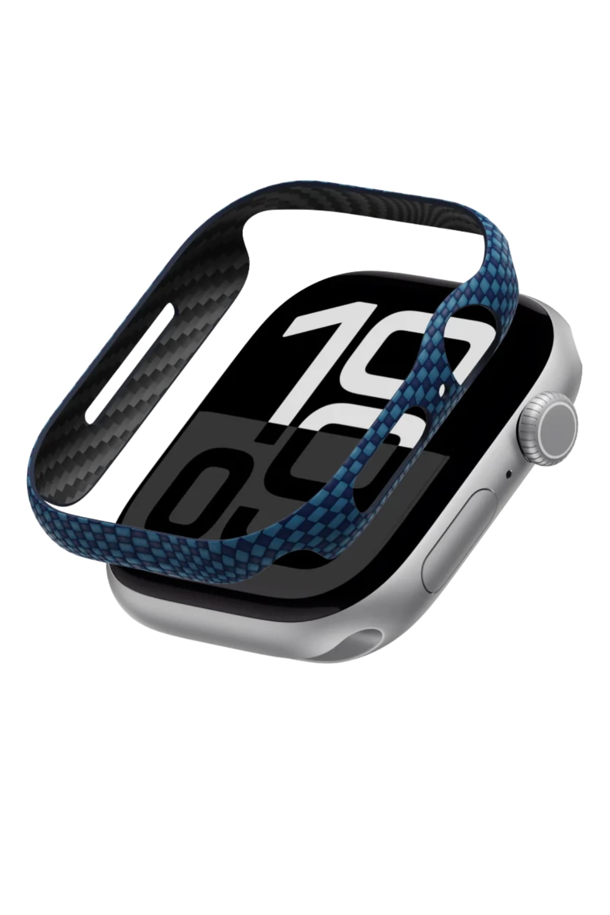 Aramid Fiber 600D Apple Watch Uyumlu Kasa Koruyucu Mavi