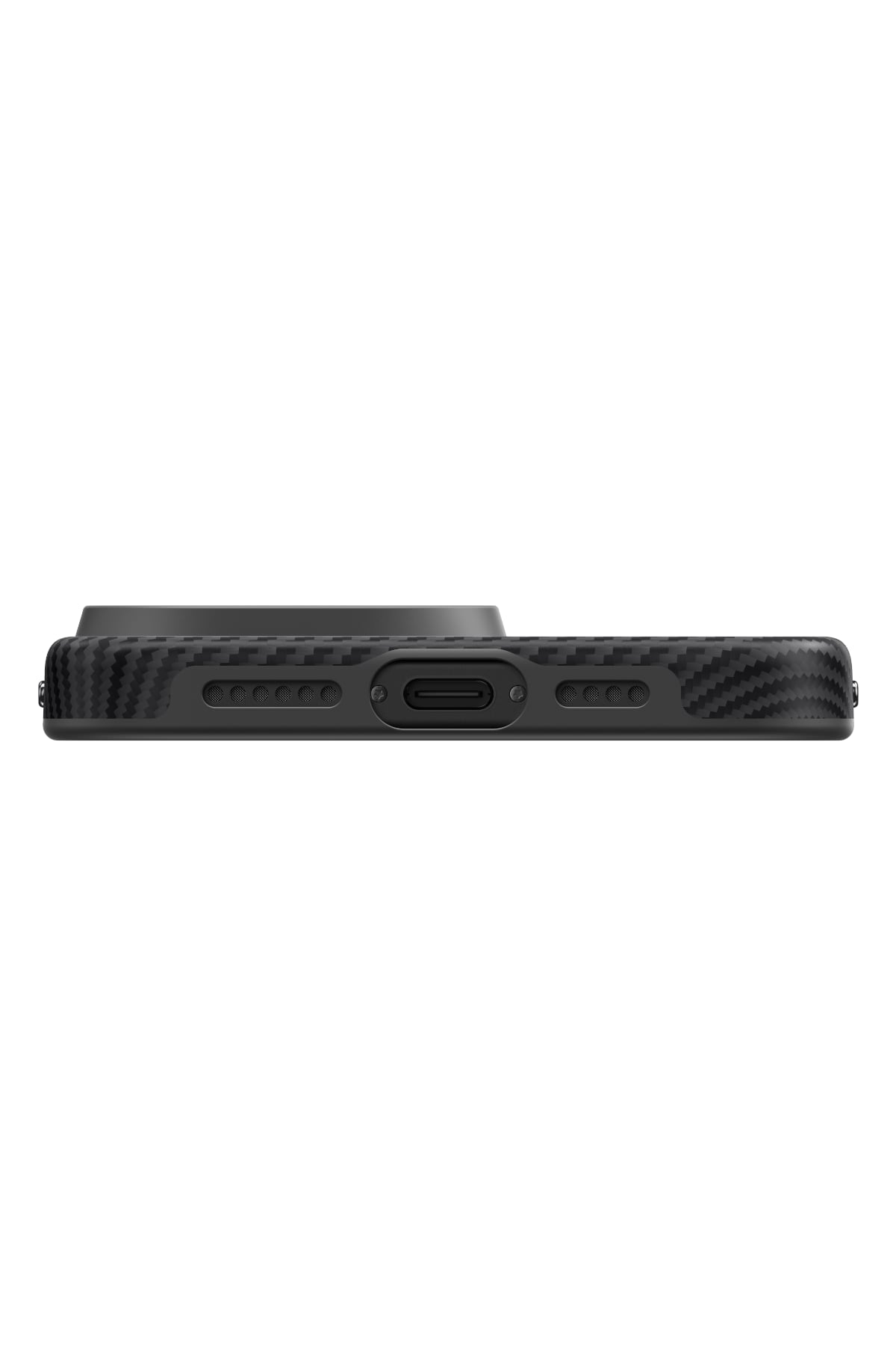 Classic Military-Grade Iphone 16 Pro Magsafe Uyumlu Aramid Fiber Kılıf Siyah