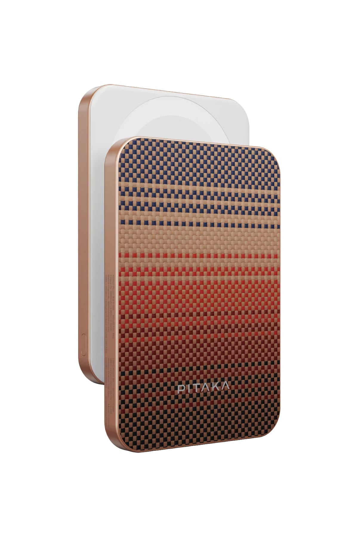 Aramid Fiber Magsafe Uyumlu Manyetik Powerbank Sunset