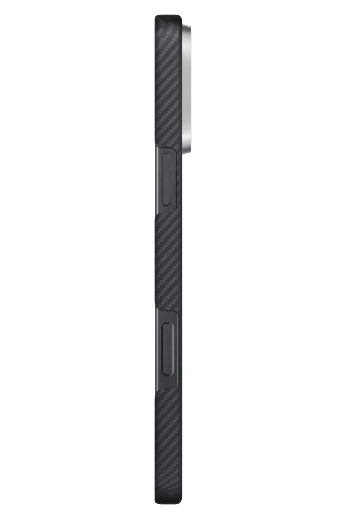 Classic Ultra Slim Iphone 16 Pro Magsafe Uyumlu Aramid Fiber Kılıf Siyah