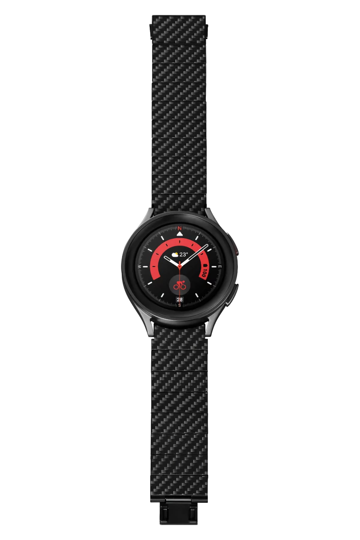 Galaxy Watch Karbon Fiber Kordon Modern Serisi Black-Grey Twill