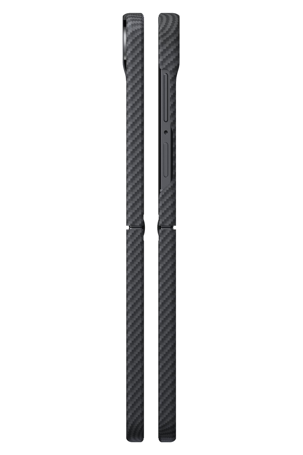 Galaxy Z Flip8 Siyah Gri Aramid Fiber Kılıf | Magsafe Uyumlu Ultra İNce