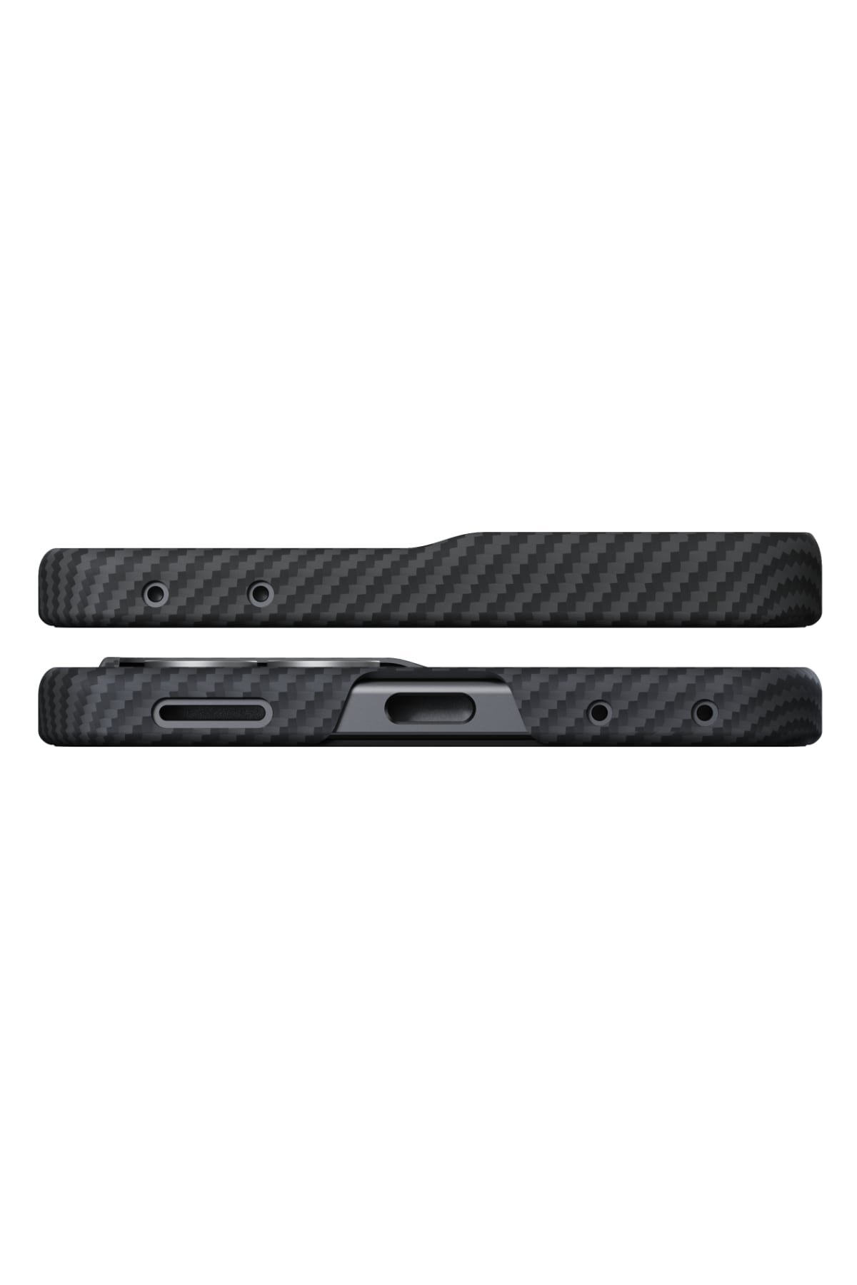 Galaxy Z Flip8 Siyah Gri Aramid Fiber Kılıf | Magsafe Uyumlu Ultra İNce