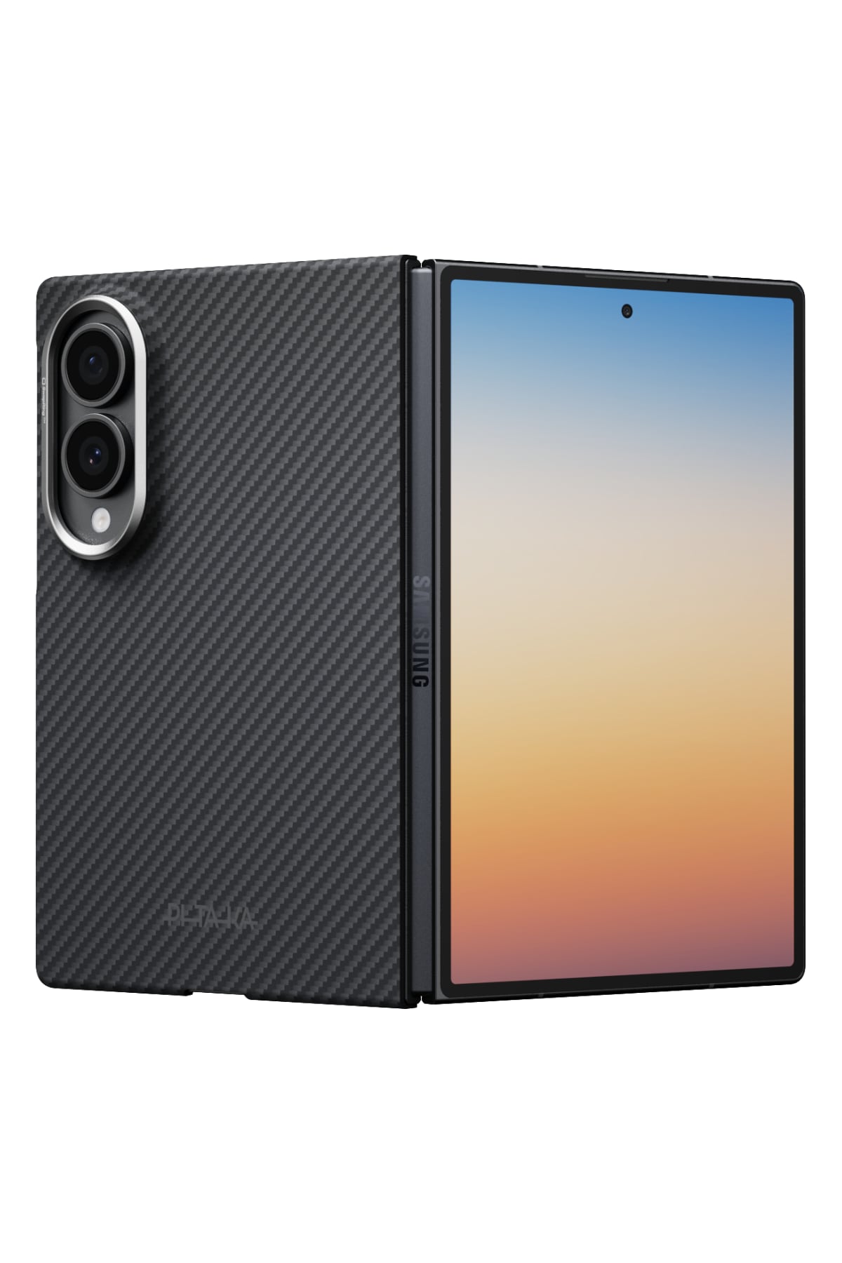 Galaxy Z Fold8 Siyah Gri 600D Aramid Fiber Kılıf | Magsafe Uyumlu Ultra İNce