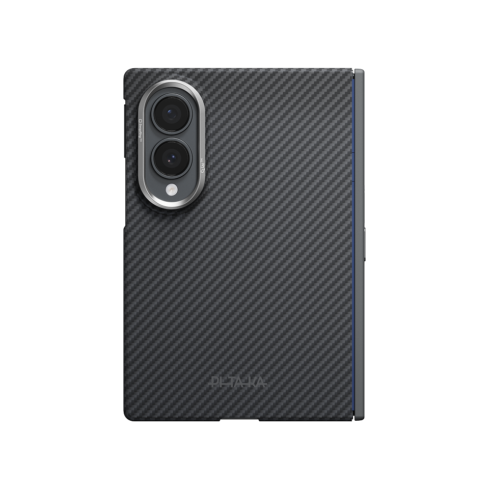 Galaxy Z Fold8 Uyumlu Manyetik Aramid Fiber Menteşeli Kılıf, Siyah Gri - 1