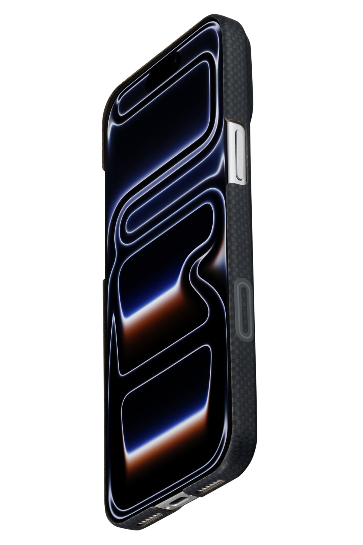 Sakura Hours Iphone 17 Pro Magsafe Uyumlu Aramid Fiber Kılıf Midnight Black